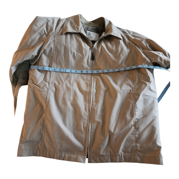 VTG London Fog Men's 40 Reg Brown Removable Faux Fur Lined Zip Up Byron Jacket - Picture 10 of 16